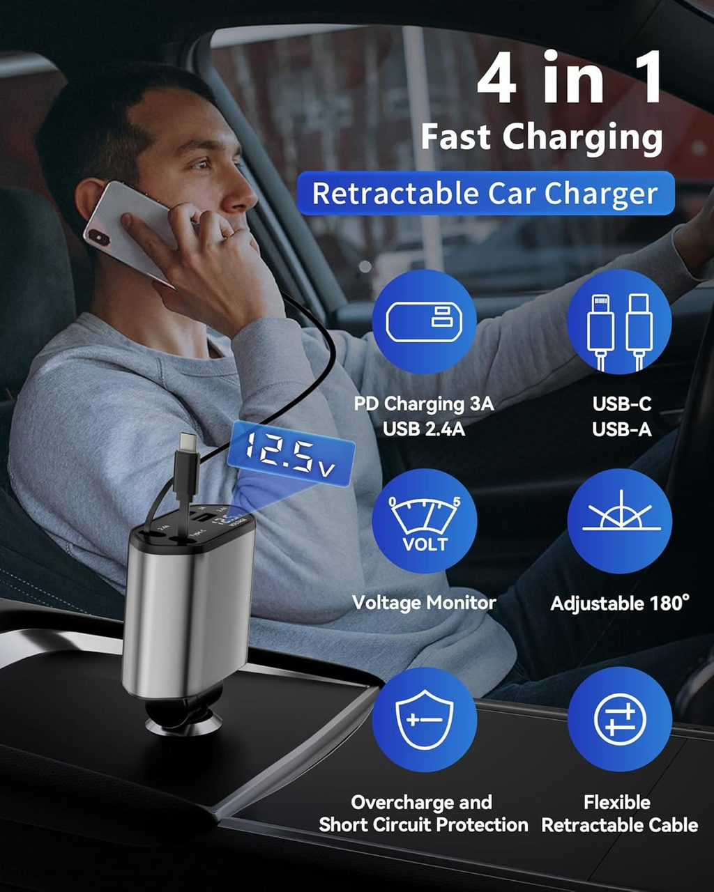 Retractable Car Charger